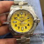 Perfect Replica Breitling Avenger II Seawolf 45MM Watch - Stainless Steel Cobra Yellow Dial